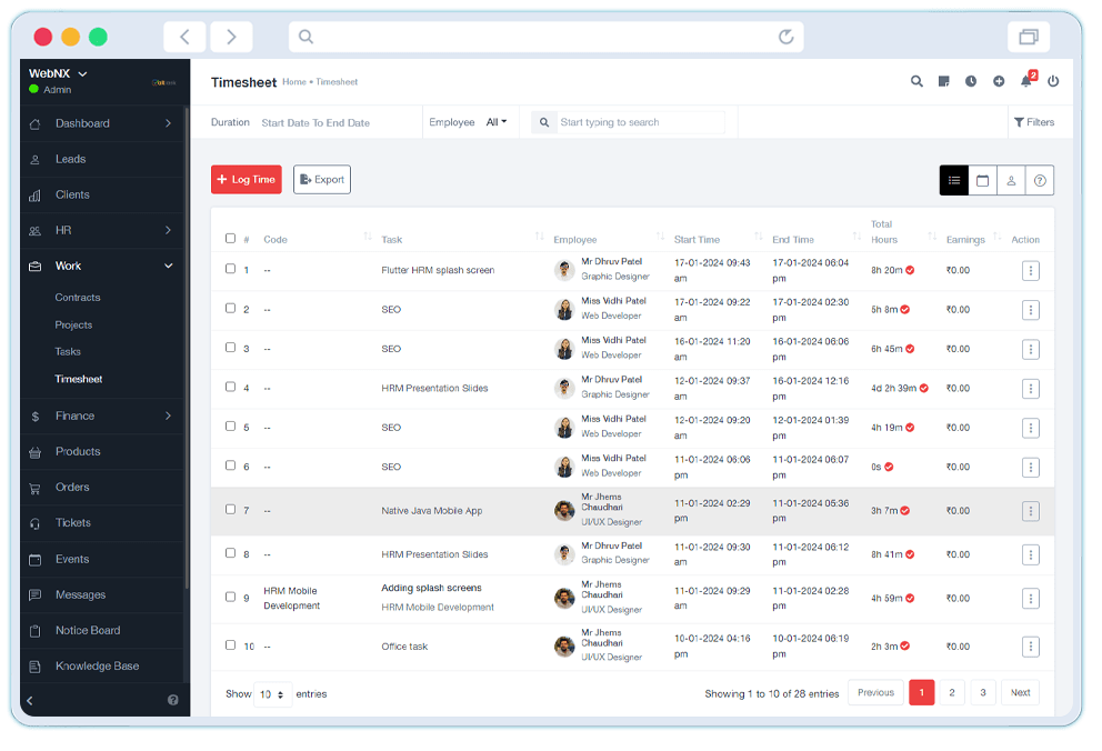 Timesheet Management