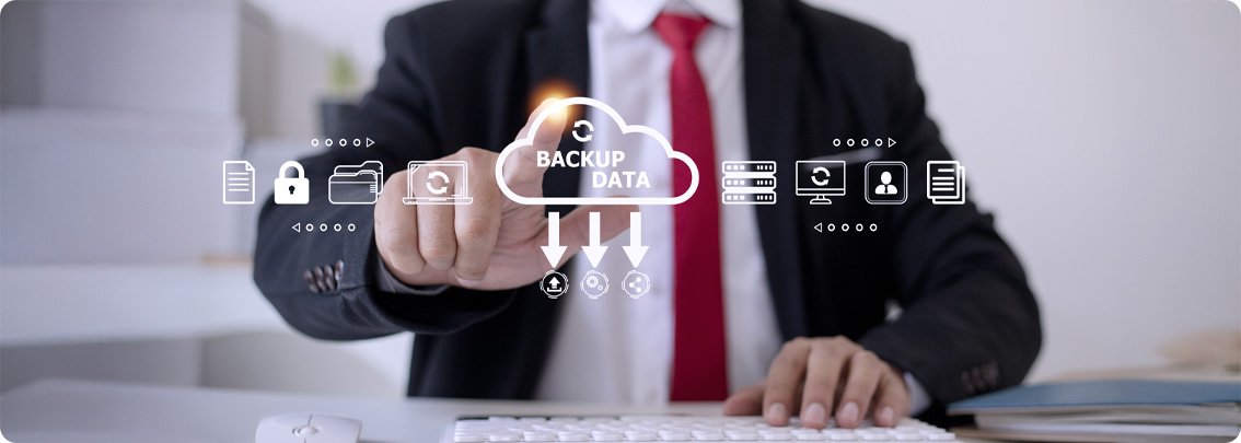 Cloud backup and disaster recovery ensuring data protection and business continuity during disruptions.